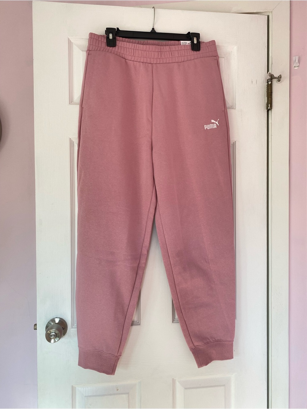 Brand new! Pink Puma sweatpants size Large
